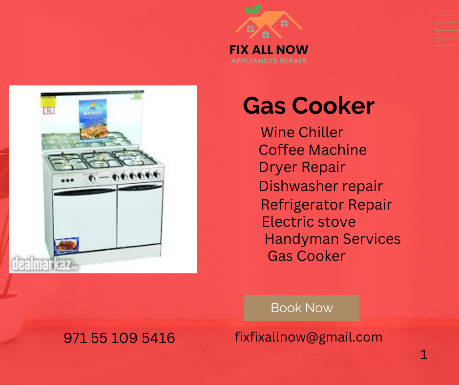 Gas Cooker range repair service Dubai